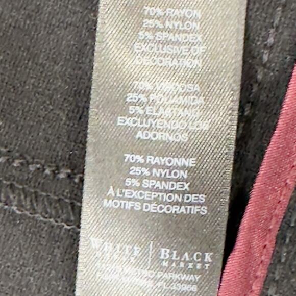 White House Black Market Ponte Motorcycle Jacket size 4 women Full Zip, Biker - Picture 11 of 14